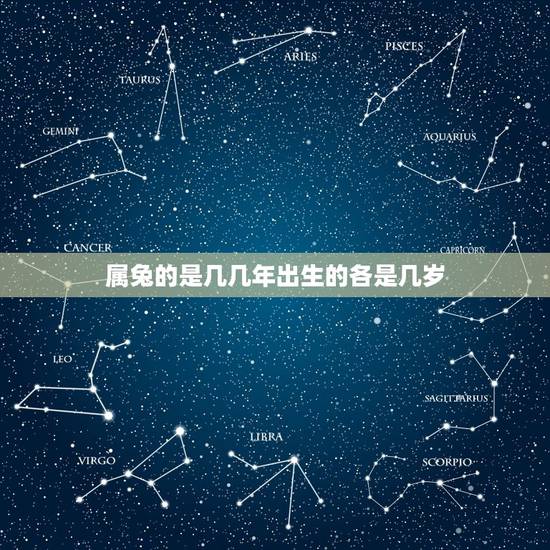 属兔的是几几年出生的各是几岁，属兔人的本命年是哪几年