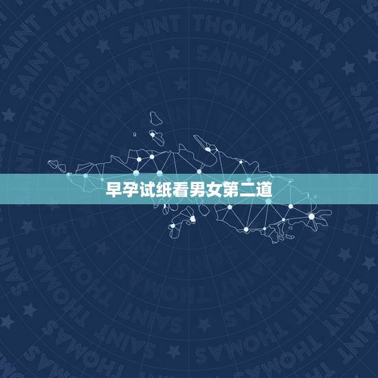 早孕试纸看男女第二道，试纸一深一浅生了男孩