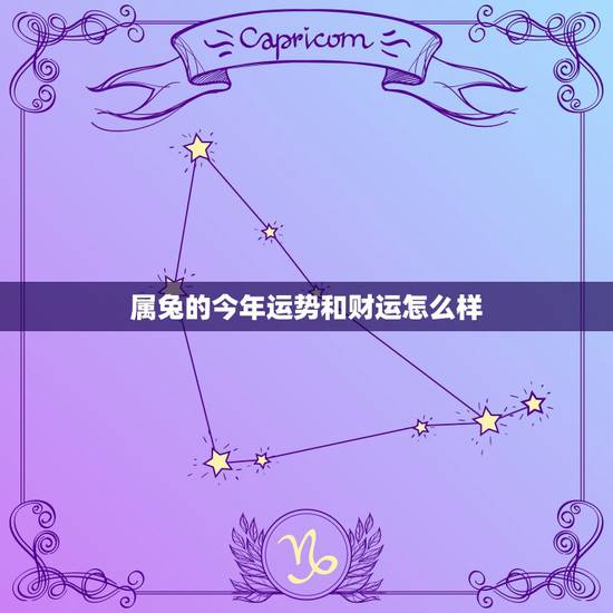 属兔的今年运势和财运怎么样，属兔的今年运气怎样