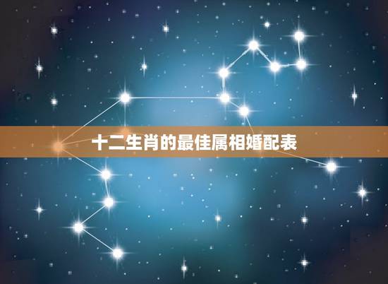 十二生肖的最佳属相婚配表，12生肖排序婚配表