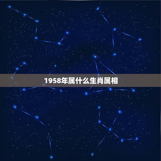 1958年属什么生肖属相,1958 年出生的人是什么生肖? 1958年属什么生肖属相,1958 年出生的人是什么生肖?