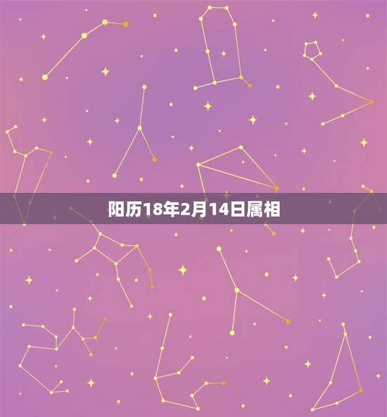 阳历18年2月14日属相，2018年2月14日情人节出生宝宝属什么