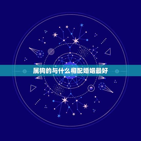 属狗的与什么相配婚姻最好，十二生肖中的狗和什么配呢