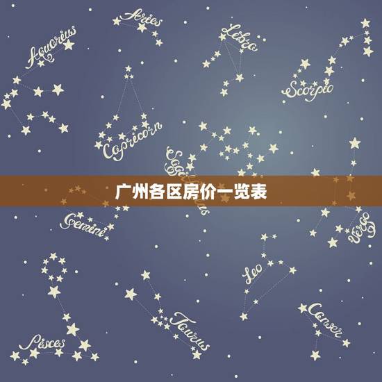 广州各区房价一览表 广州天河区房价走势