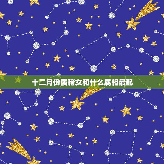 十二月份属猪女和什么属相最配，95年12月女猪和什么属相最好的选择