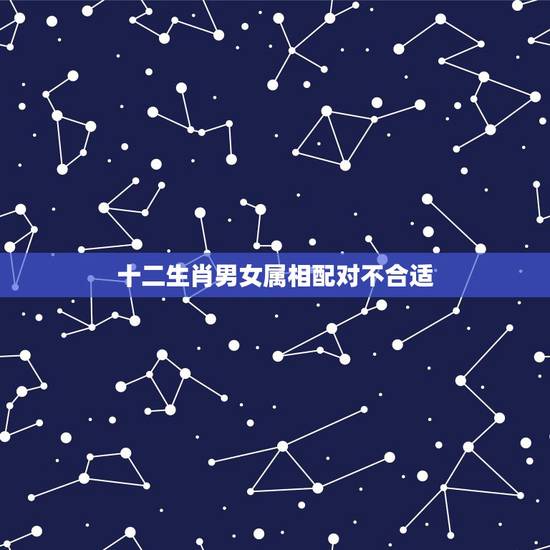 十二生肖男女属相配对不合适，十二生肖男女更佳配对表