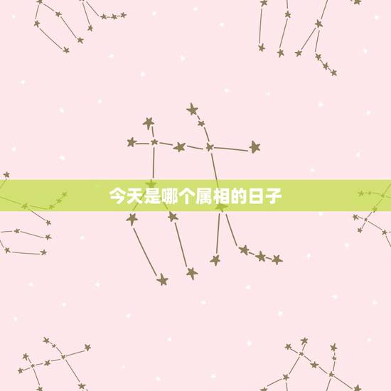 今天是哪个属相的日子，今天是十二生肖的什么日