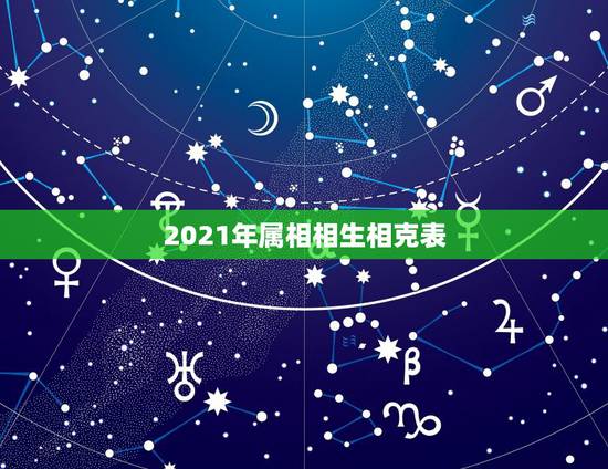 2021年属相相生相克表，2021年属性是啥年