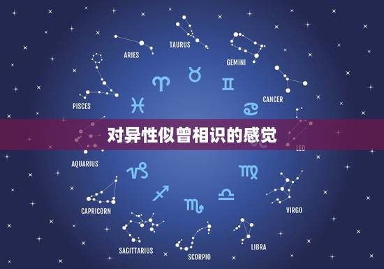 对异性似曾相识的感觉，如果对异性说有种似曾相识的感觉，是什么原因！