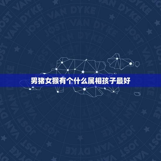 男猪女猴有个什么属相孩子最好，属猪和属猴适宜生什么属相的孩子