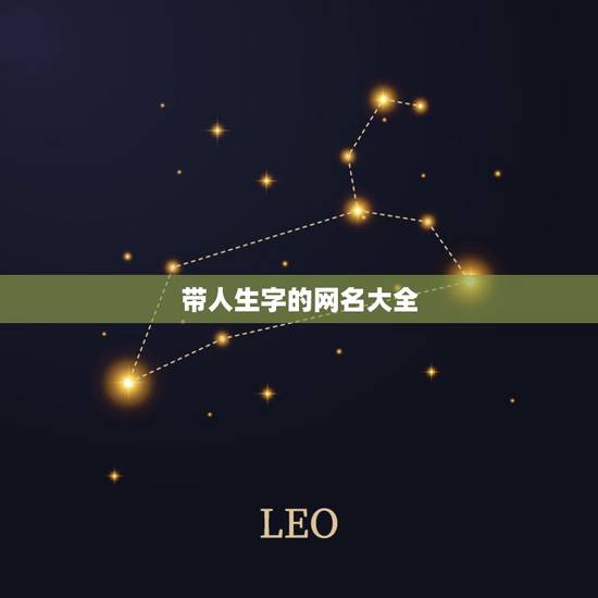 带人生字的网名大全，带生字的网名唯美