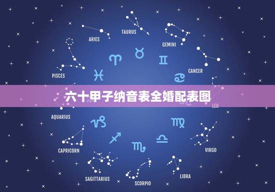 六十甲子纳音表全婚配表图，六十甲子年份纳音表