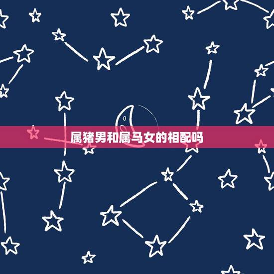 属猪男和属马女的相配吗,属马的跟属猪的合不合适 属猪男和属马女的相配吗,属马的跟属猪的合不合适