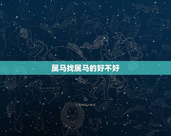 属马找属马的好不好,属马和属马的结婚好不好 属马找属马的好不好,属马和属马的结婚好不好