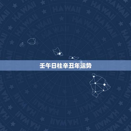 壬午日柱辛丑年运势，壬午日柱男命是九败