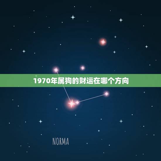 1970年属狗的财运在哪个方向，70年属狗2022 年财运方位