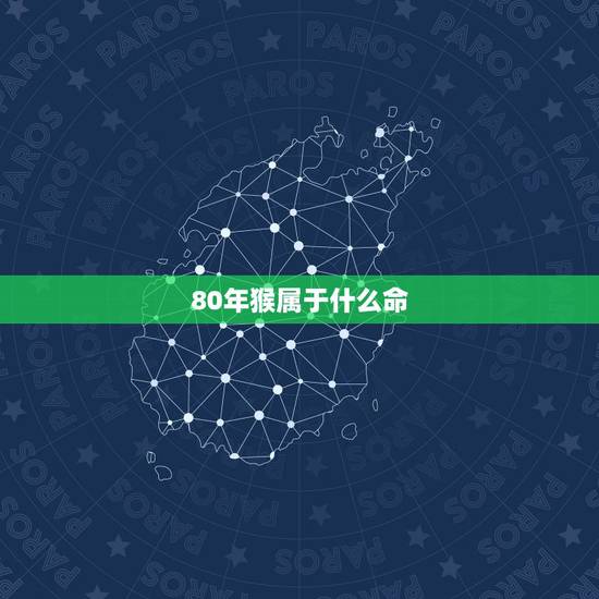 80年猴属于什么命，1980年属猴的是什么命运