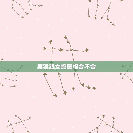 男猴跟女蛇属相合不合,男猴女蛇合不合 男猴跟女蛇属相合不合,男猴女蛇合不合