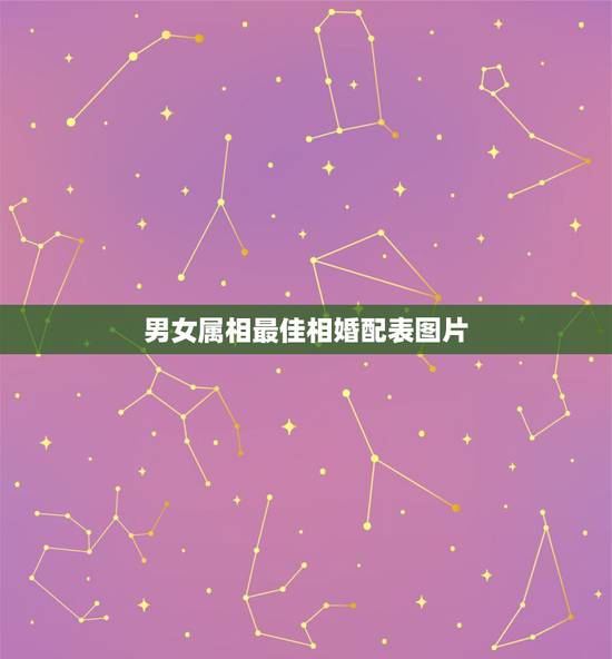 男女属相最佳相婚配表图片，中国古代男女婚配表