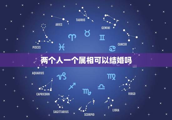 两个人一个属相可以结婚吗，生肖相冲的两个人一定不能结婚吗