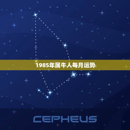 1985年属牛人每月运势，1985属牛今年运势