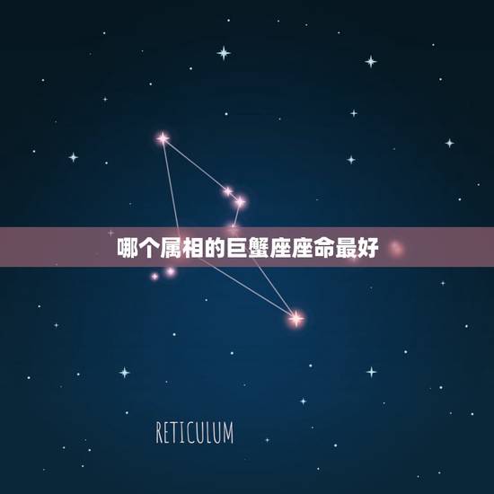 哪个属相的巨蟹座座命最好，84年属鼠，巨蟹座的和什么属性星座的人比较和