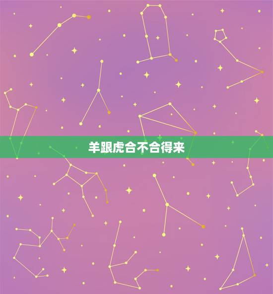 羊跟虎合不合得来，牛跟虎合不合