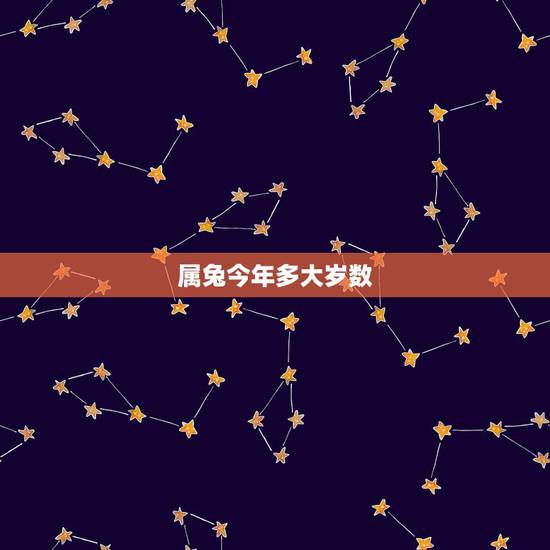 属兔今年多大岁数，属兔2022 年多大年龄