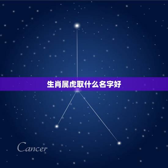 生肖属虎取什么名字好，属虎宝宝起名宜用字