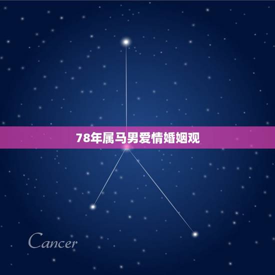 78年属马男爱情婚姻观，78年的女马感情运