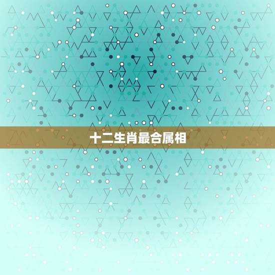 十二生肖最合属相，十二生肖配对姻缘
