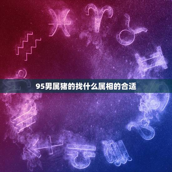 95男属猪的找什么属相的合适，1995年属猪和什么属相最好