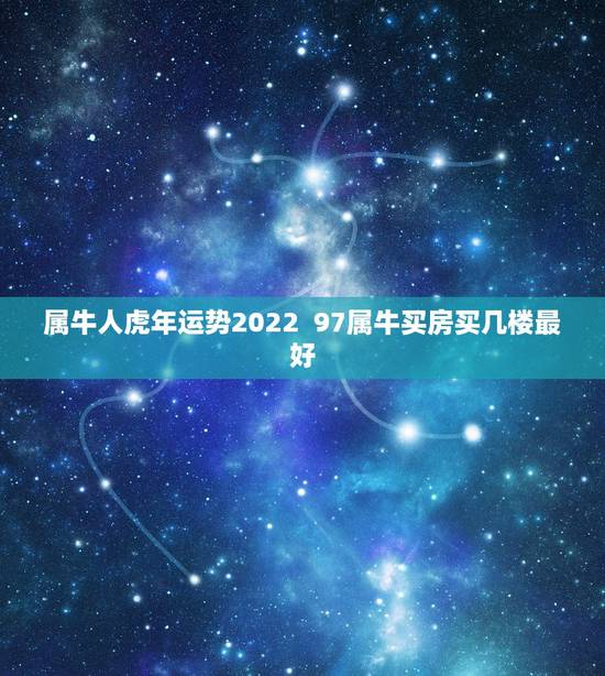 属牛人虎年运势2022 97属牛买房买几楼最好 属牛人虎年运势2022 97属牛买房买几楼最好
