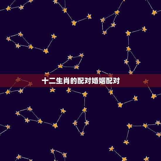 十二生肖的配对婚姻配对，十二生肖配对姻缘合婚是真还是假？