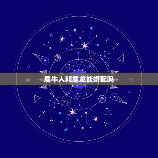 属牛人和属龙能婚配吗，属牛和属龙的相配吗？