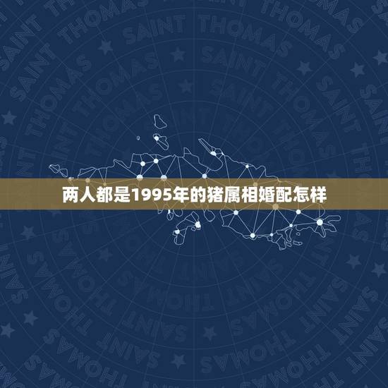 两人都是1995年的猪属相婚配怎样，1995男猪和什么属相婚配好