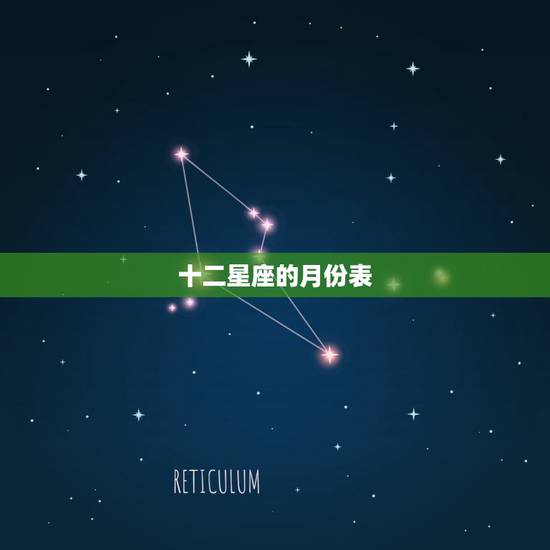 十二星座的月份表，12星座的月份表及性格是什么？