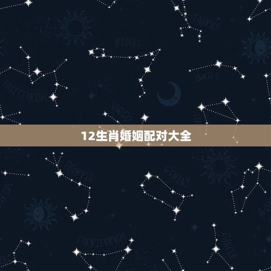 12生肖婚姻配对大全,十二生肖婚姻配对 12生肖婚姻配对大全,十二生肖婚姻配对