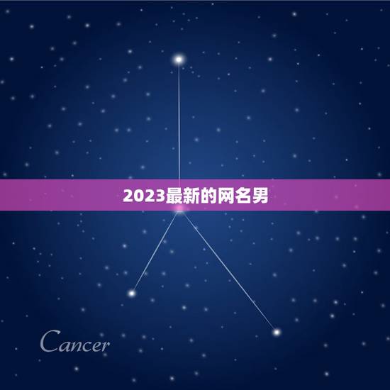 2023最新的网名男，2023最火的昵称男