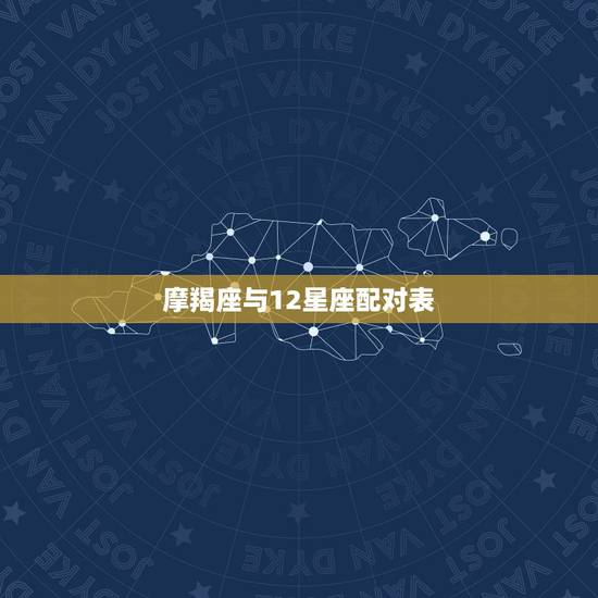 摩羯座与12星座配对表,摩羯座的十二星座配对 摩羯座与12星座配对表,摩羯座的十二星座配对
