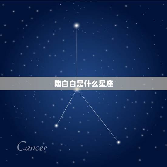 陶白白是什么星座，陶白白星座分析射手女和水瓶男匹配吗