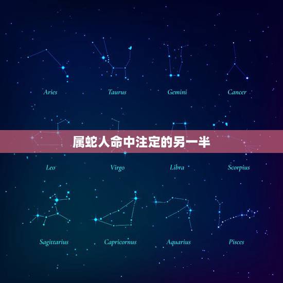 属蛇人命中注定的另一半，属蛇人命中注定的贵人是