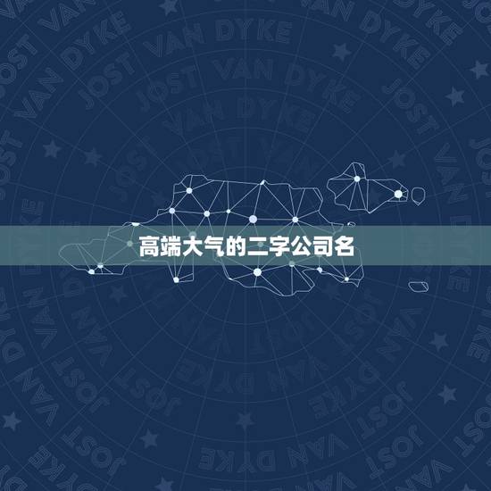 高端大气的二字公司名，高端大气商贸公司两字公司名字怎么起？