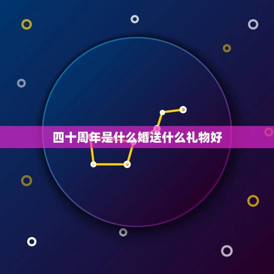 四十周年是什么婚送什么礼物好，结婚四十年是什么婚送什么礼物