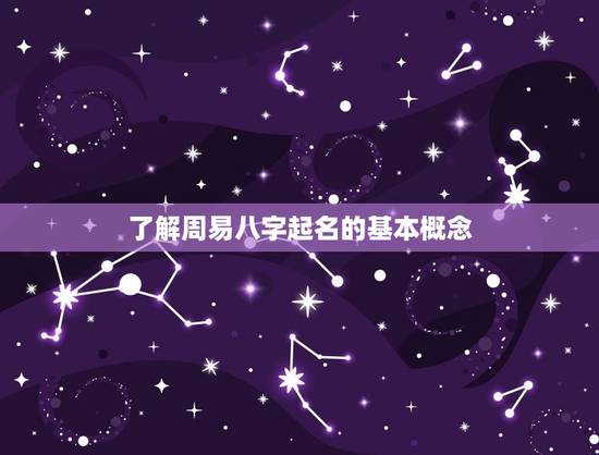 了解周易八字起名的基本概念
