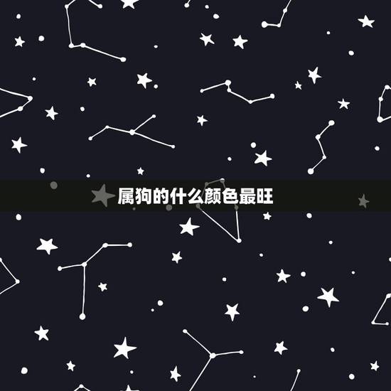 属狗的什么颜色最旺，82年狗最倒霉一年