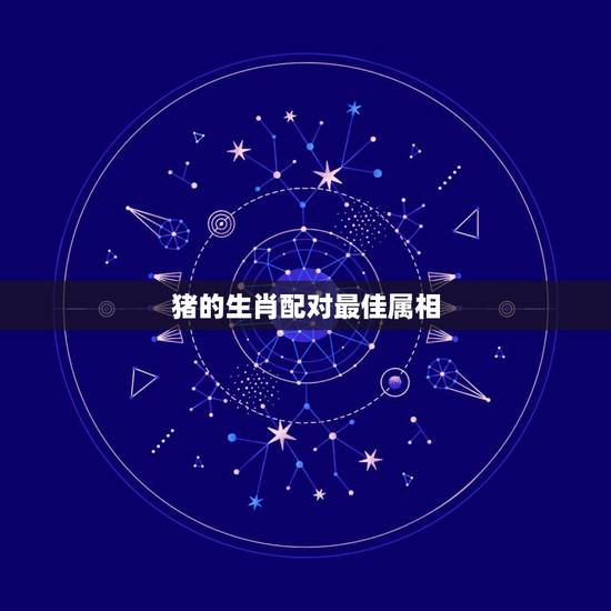 猪的生肖配对最佳属相，属猪的最佳婚配是什么属相