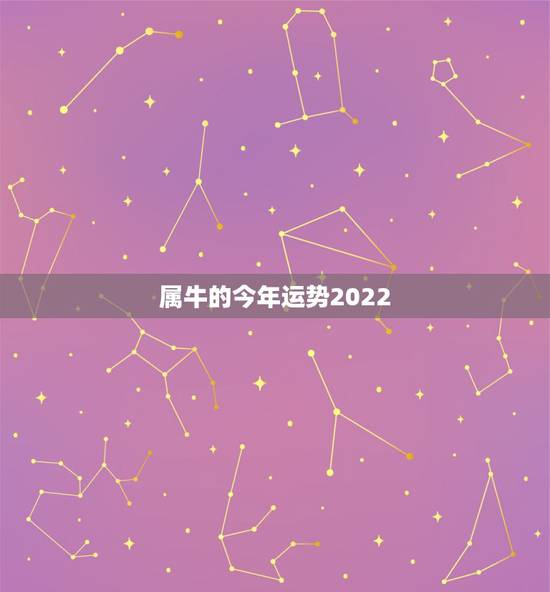 属牛的今年运势2022，2022年属牛人的全年运势