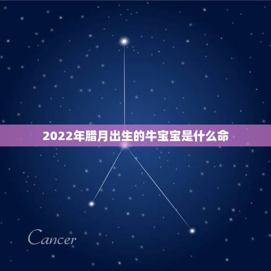 2022年腊月出生的牛宝宝是什么命,庚子鼠年腊月出生的宝宝命运好吗 2022年腊月出生的牛宝宝是什么命,庚子鼠年腊月出生的宝宝命运好吗