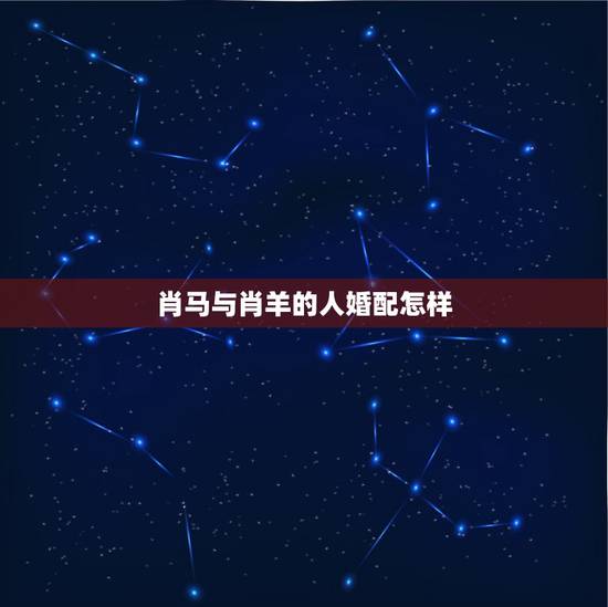肖马与肖羊的人婚配怎样，属羊的和属马的婚姻如何？